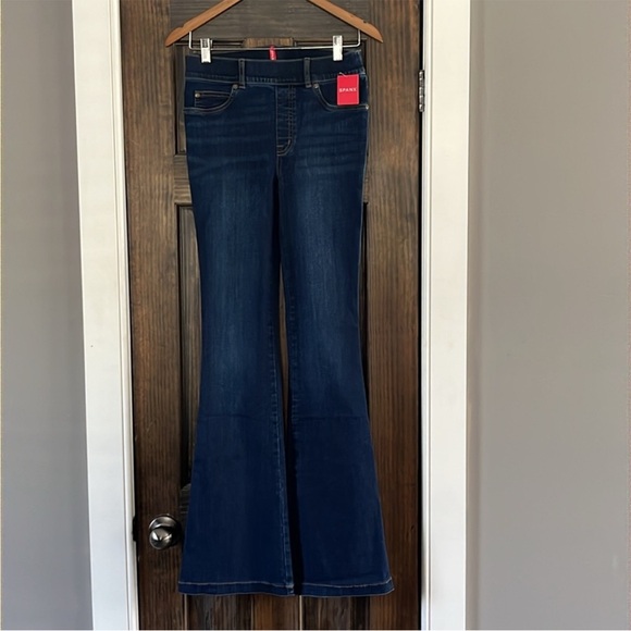 SPANX Blue Flare & Wide Leg Jeans - Picture 5 of 16